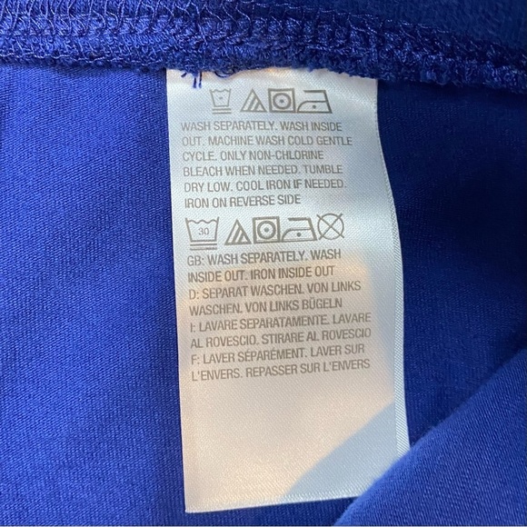 Quacker Factory Women's Plus size 3X Bright Blue Skort Pockets pull on - Picture 5 of 5